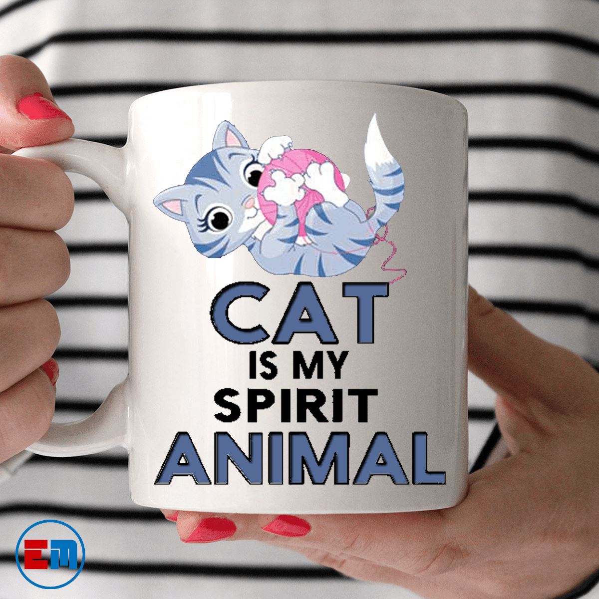 Cat Mug - Cat Is My Spirit Animal - CatsForLife