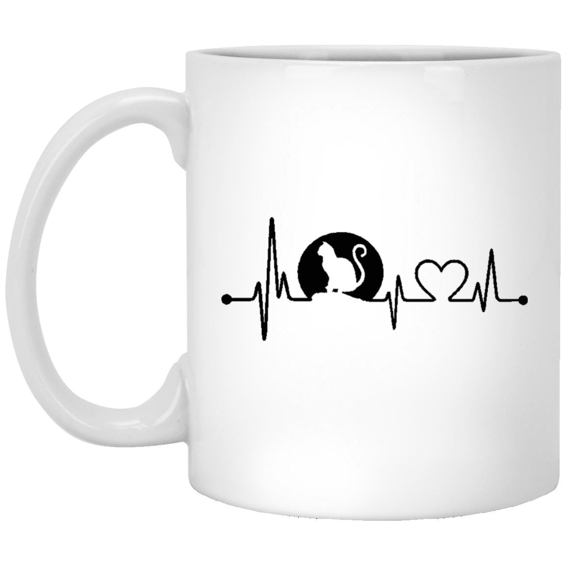 Cat Mug - Heart Beat - CatsForLife