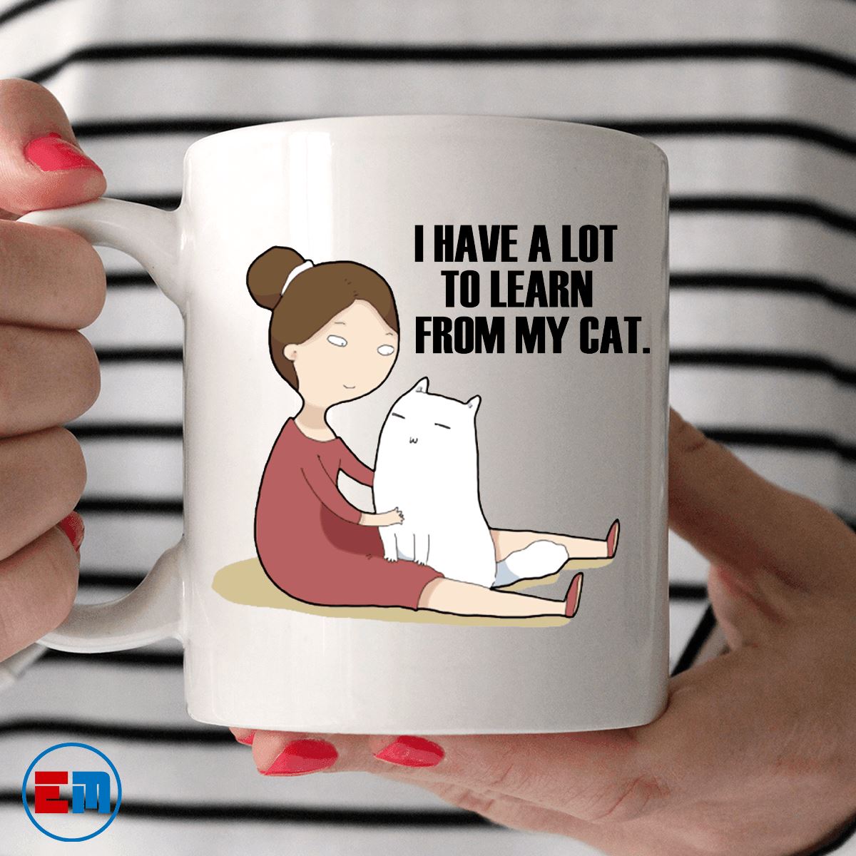 Cat Mug - Learn From My Cat - CatsForLife