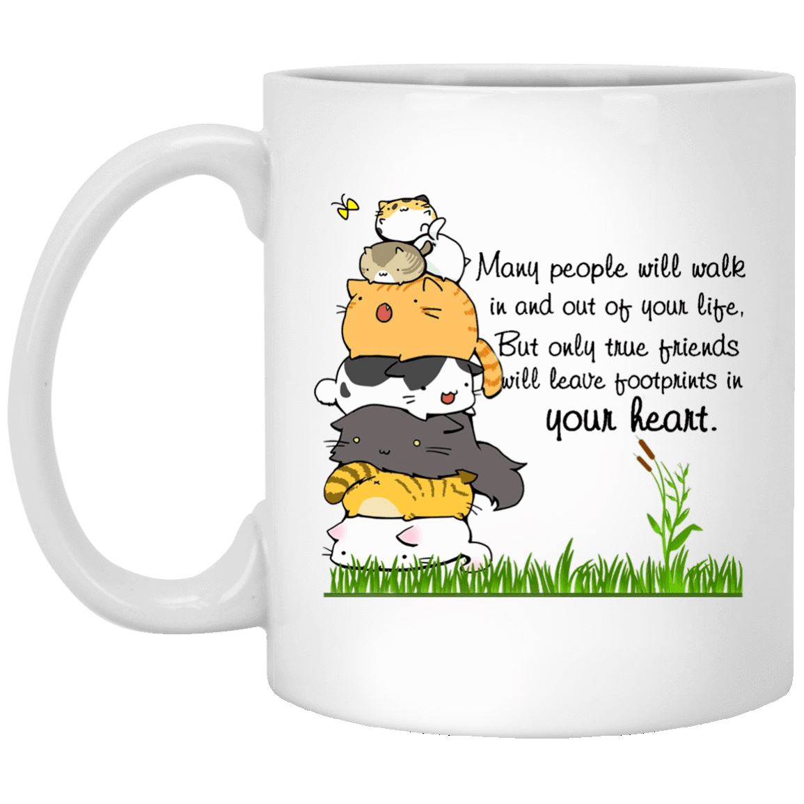 Cat Mug - Only True Friends - CatsForLife