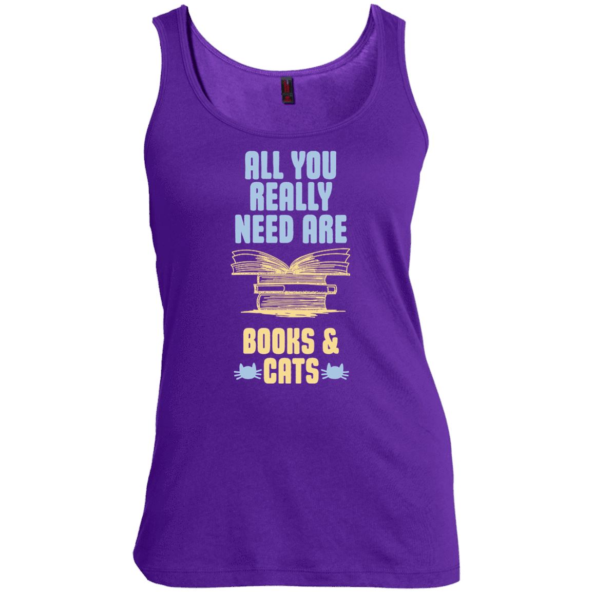 Cat Tee - All You Really Need Are Books & Cats - CatsForLife