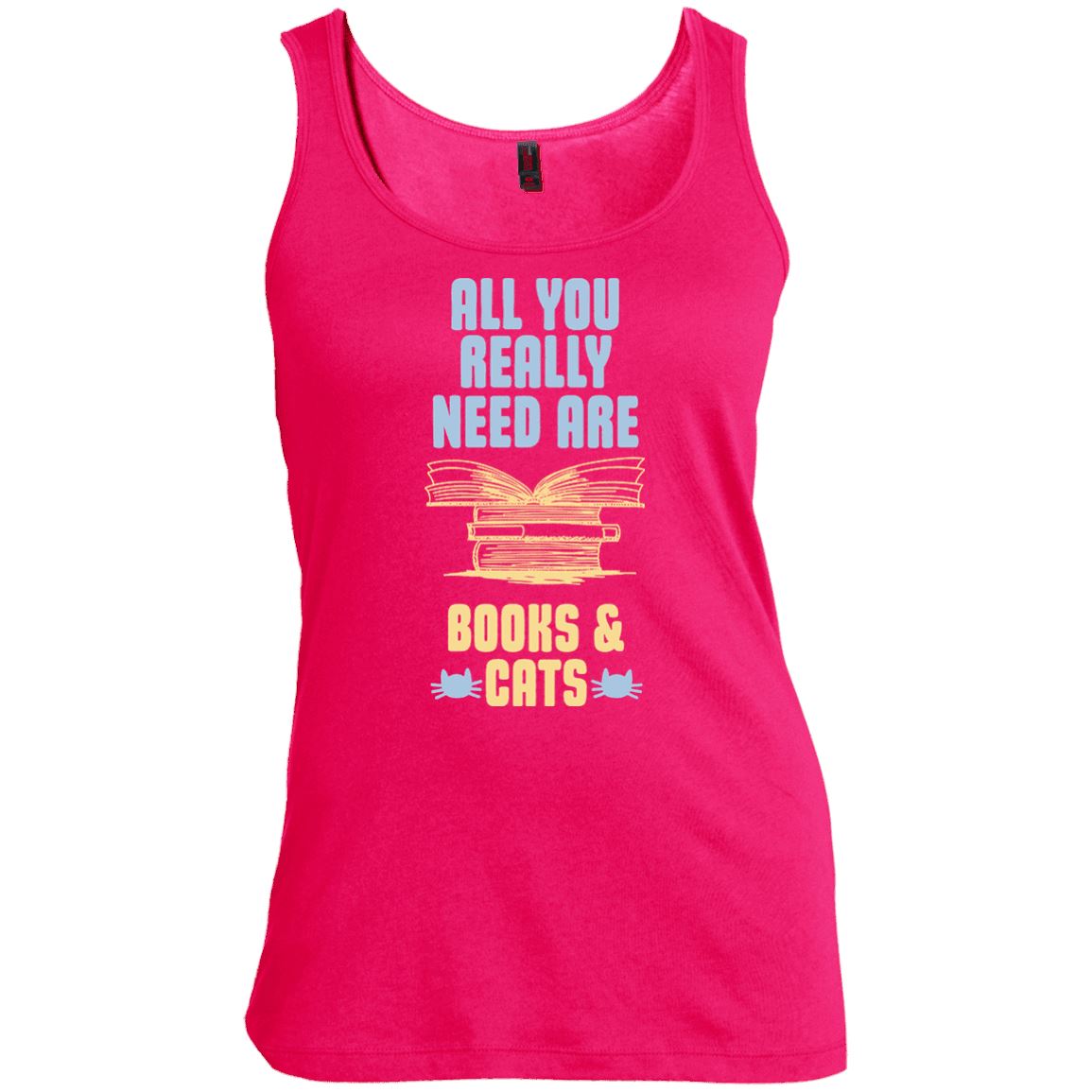 Cat Tee - All You Really Need Are Books & Cats - CatsForLife