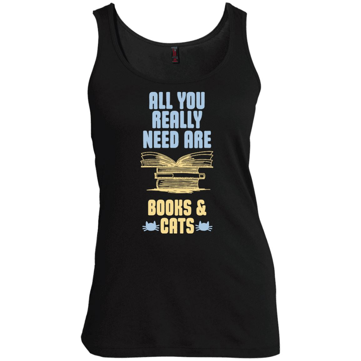 Cat Tee - All You Really Need Are Books & Cats - CatsForLife