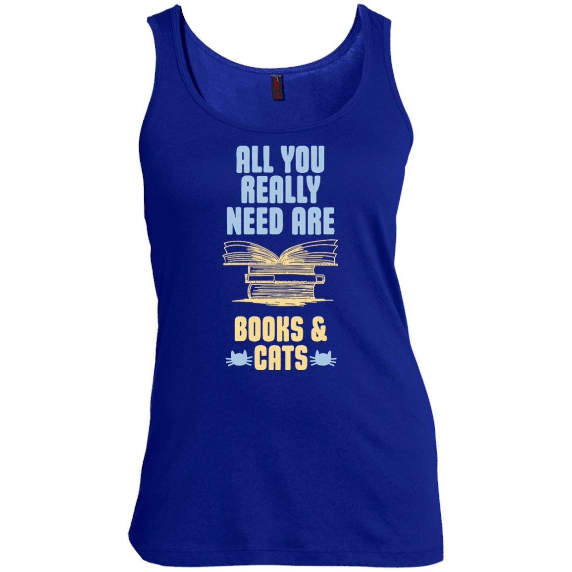 Cat Tee - All You Really Need Are Books & Cats - CatsForLife