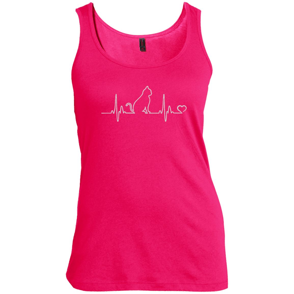 Cat Tee - Cat Heartbeat - CatsForLife