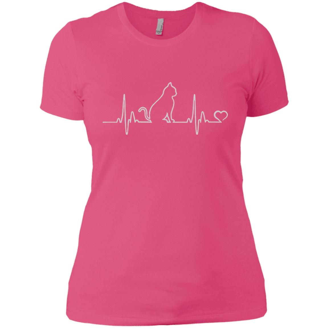 Cat Tee - Cat Heartbeat - CatsForLife