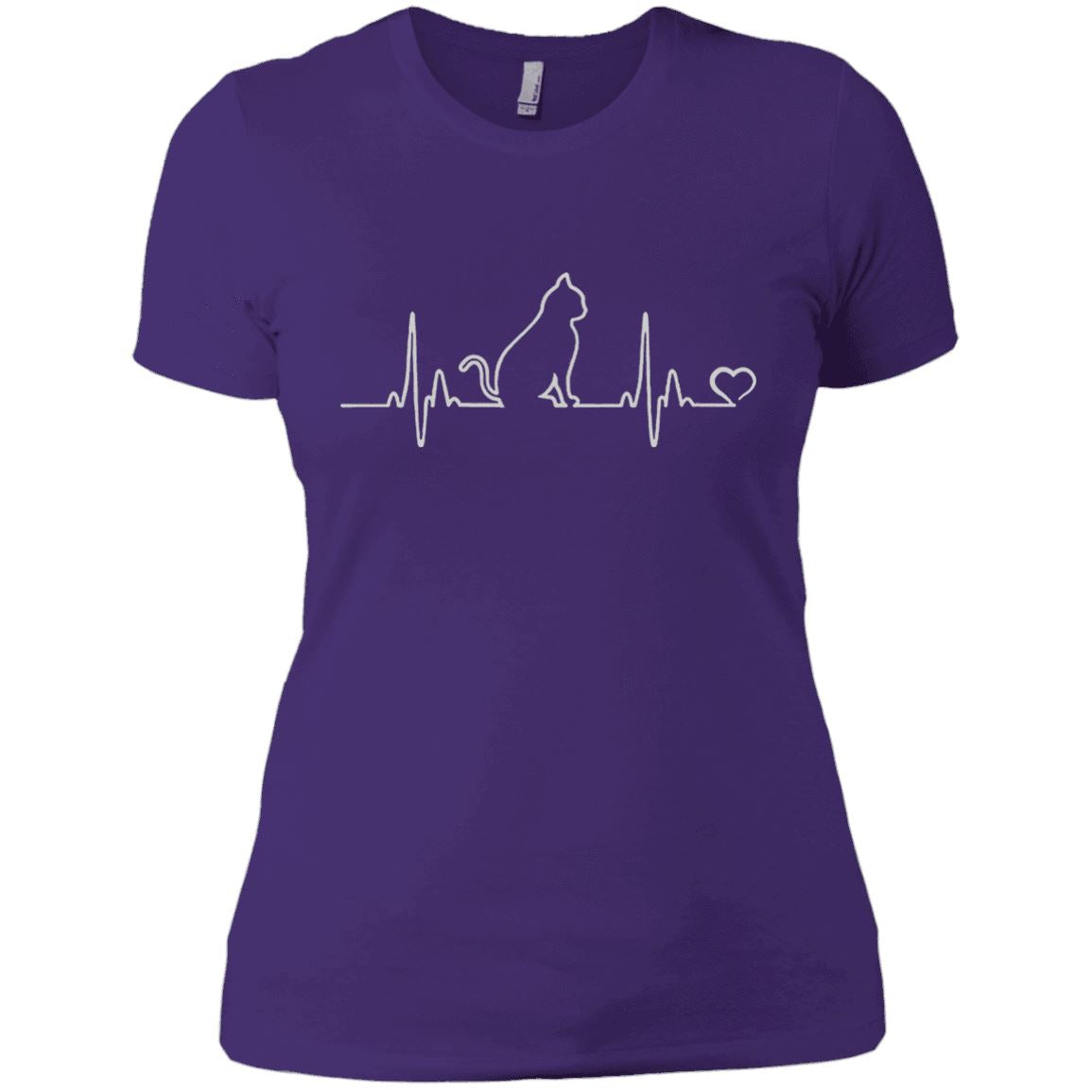 Cat Tee - Cat Heartbeat - CatsForLife