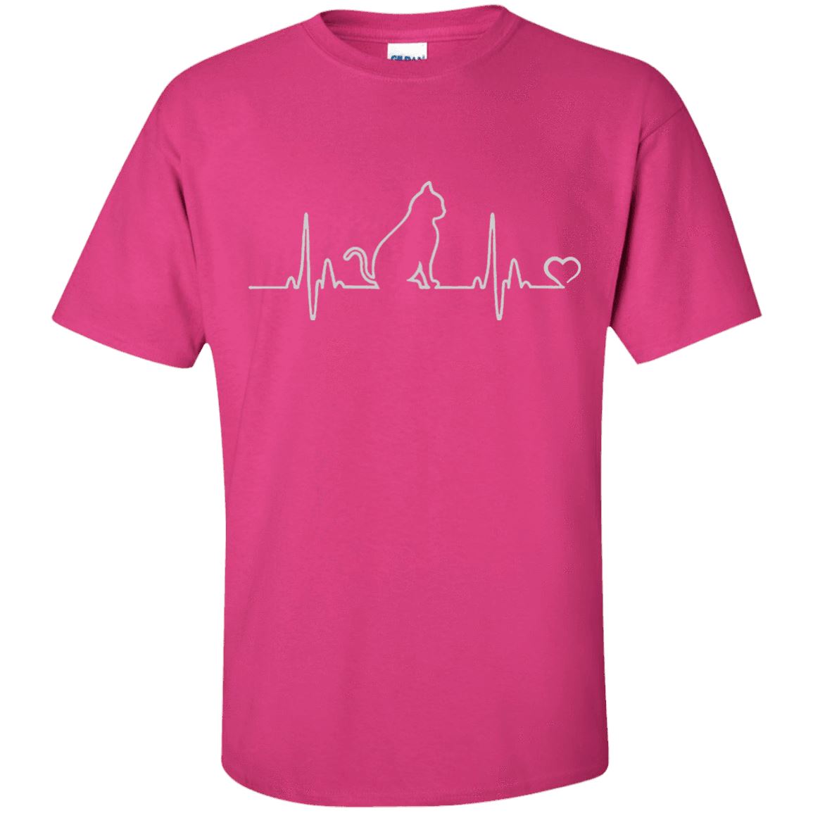 Cat Tee - Cat Heartbeat - CatsForLife