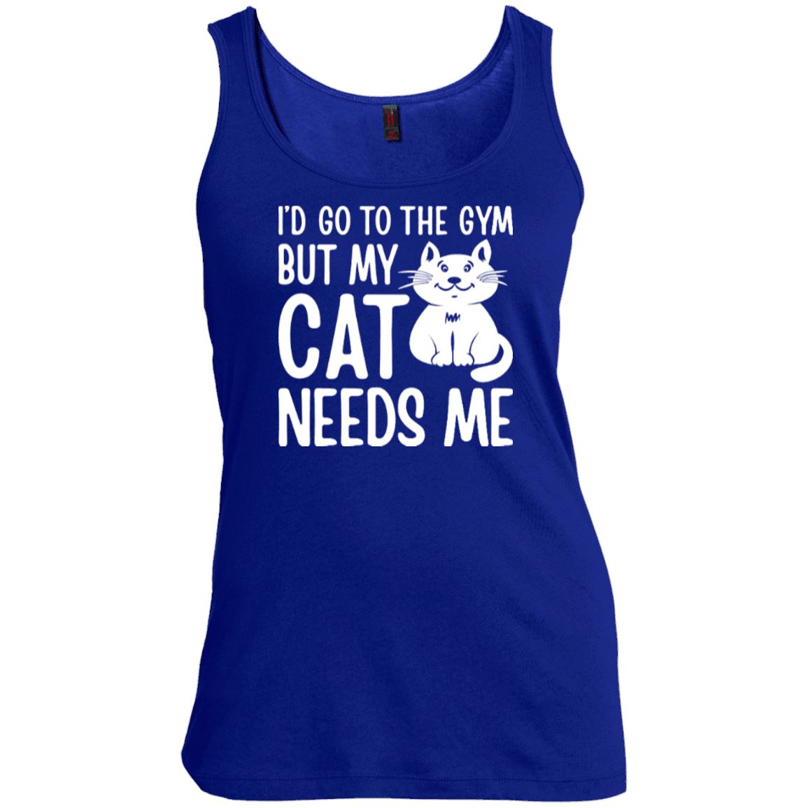 Cat Tee - I'd Go To The Gym But My Cat Needs Me - CatsForLife