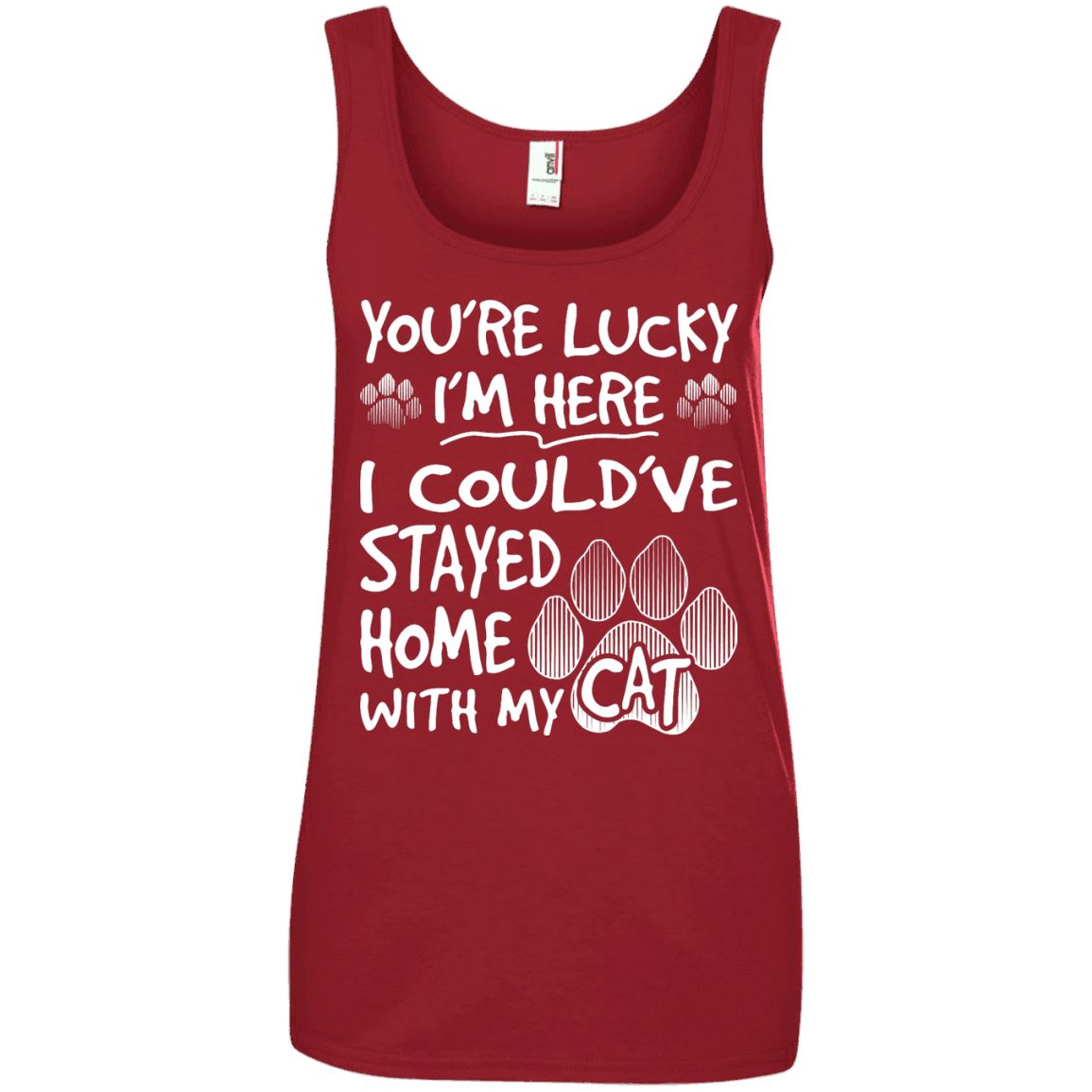 Cat Tee - You're Lucky I'm Here - CatsForLife