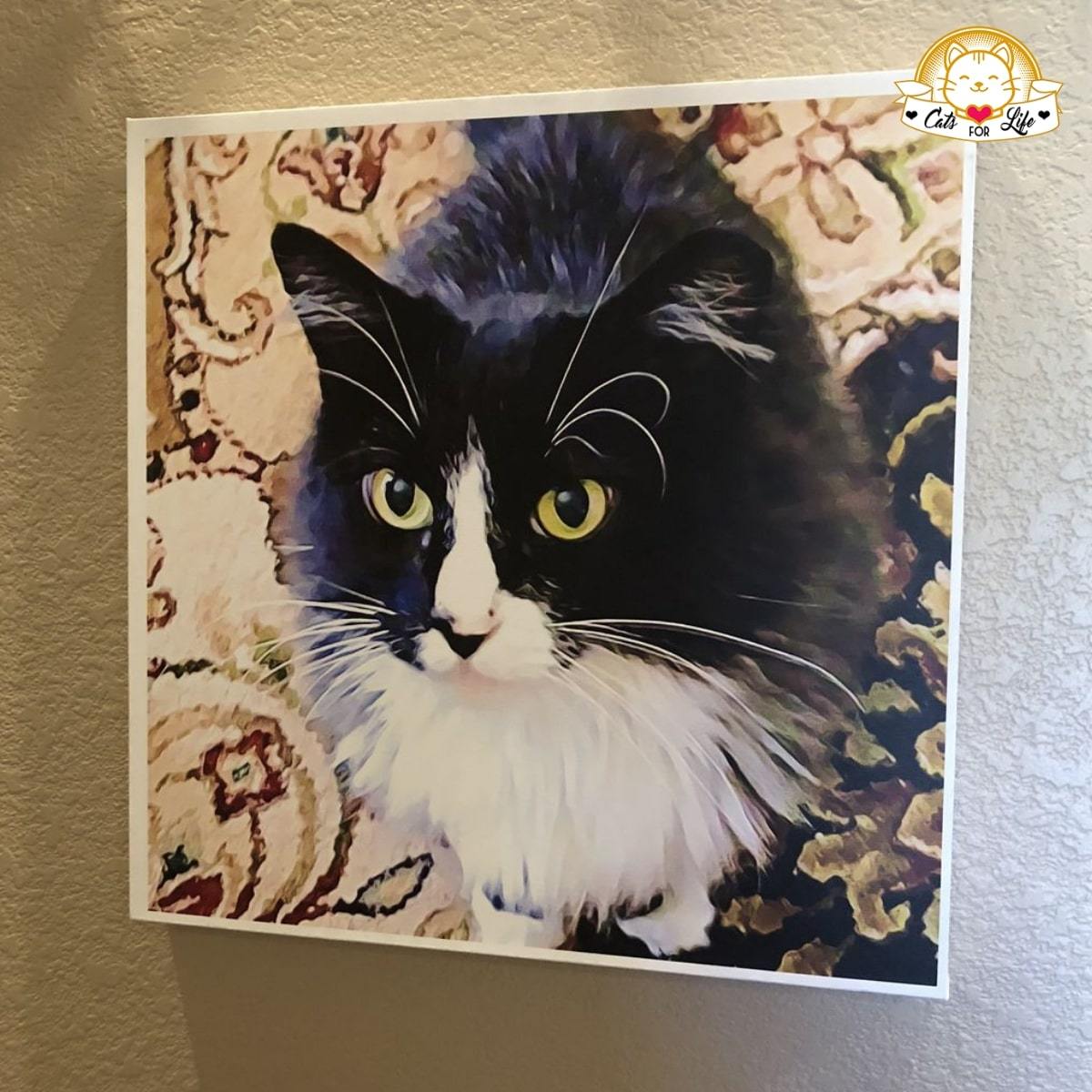 #1 Personalized Memorial Cat Canvas - Keeping Memories Alive