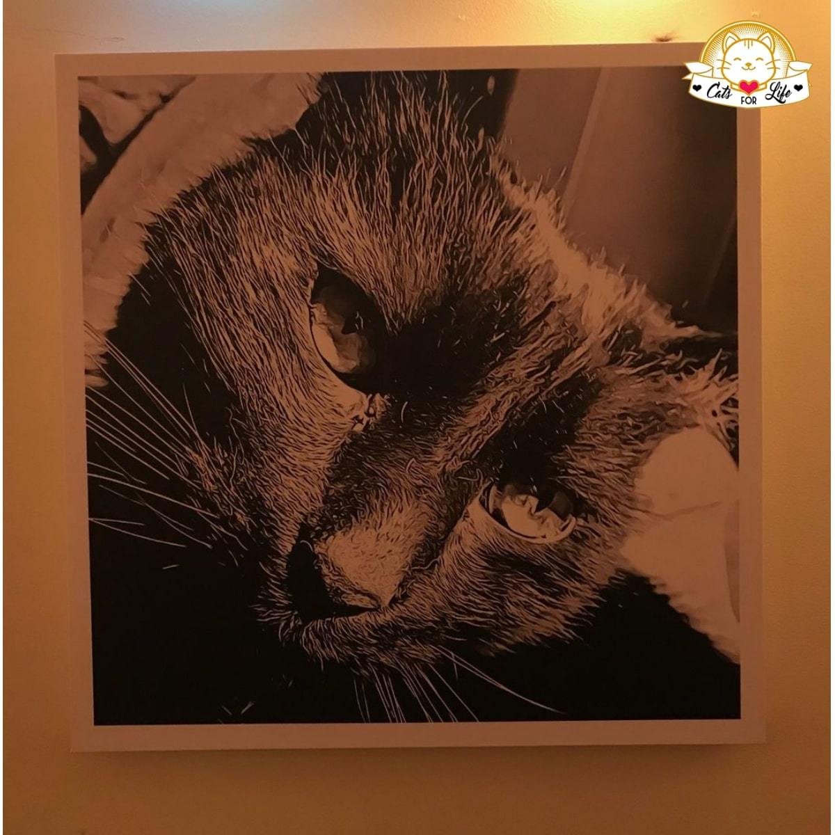 #1 Personalized Memorial Cat Canvas - Keeping Memories Alive