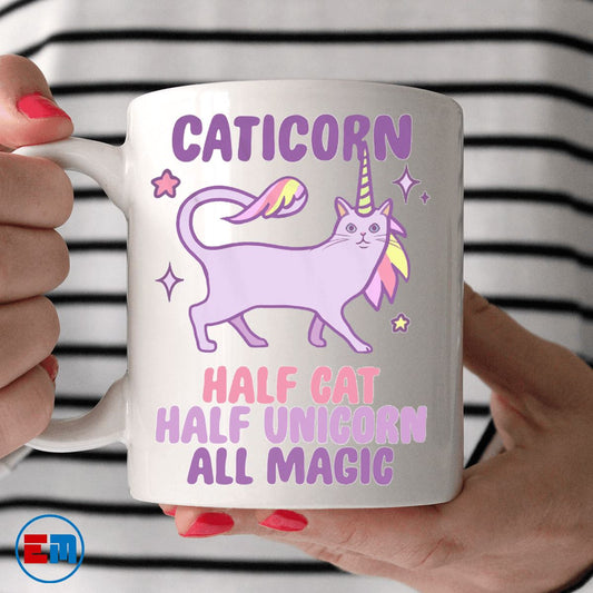 Cat Mug - Half Cat Half Unicorn - CatsForLife