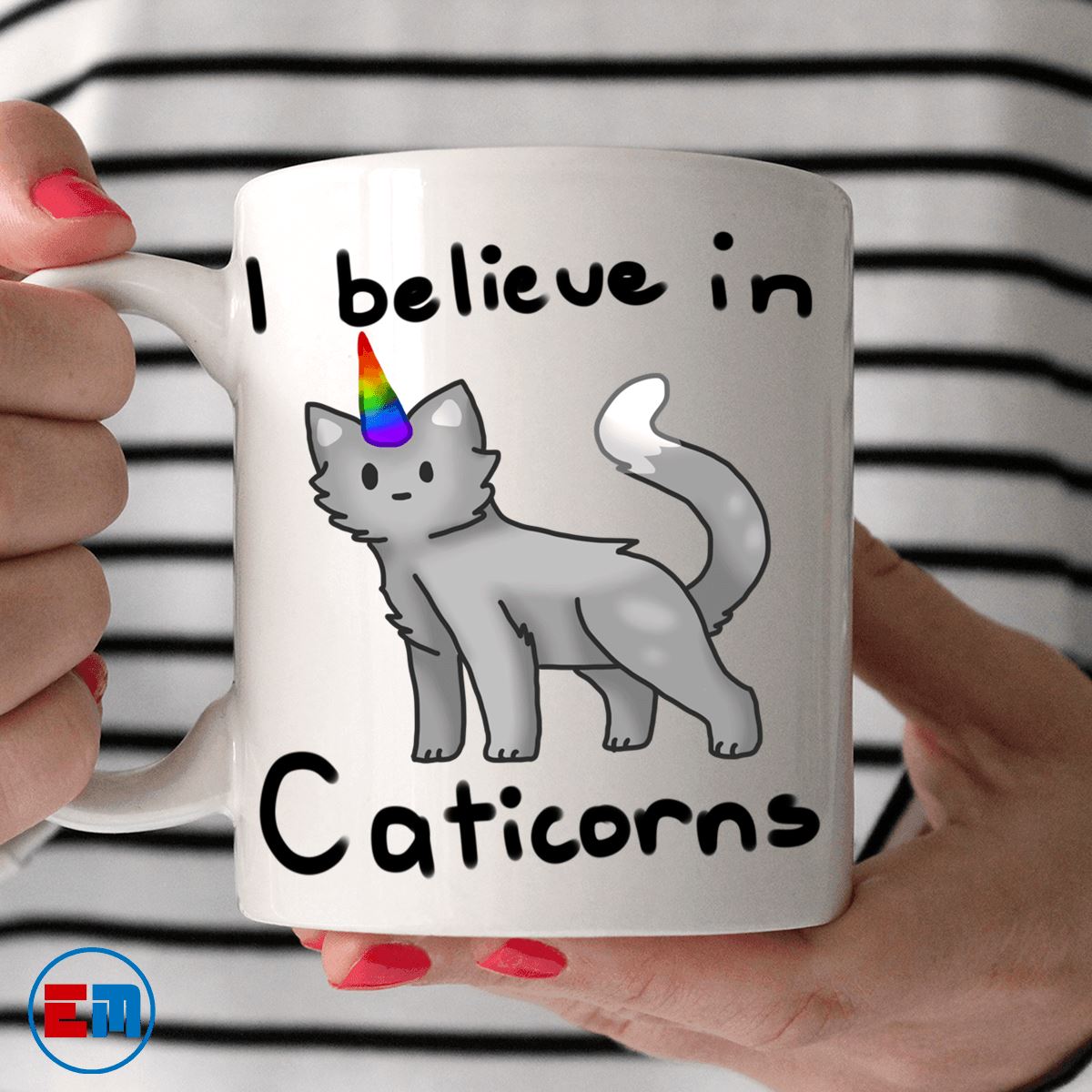 Cat Mug - I Believe In Caticorns - CatsForLife