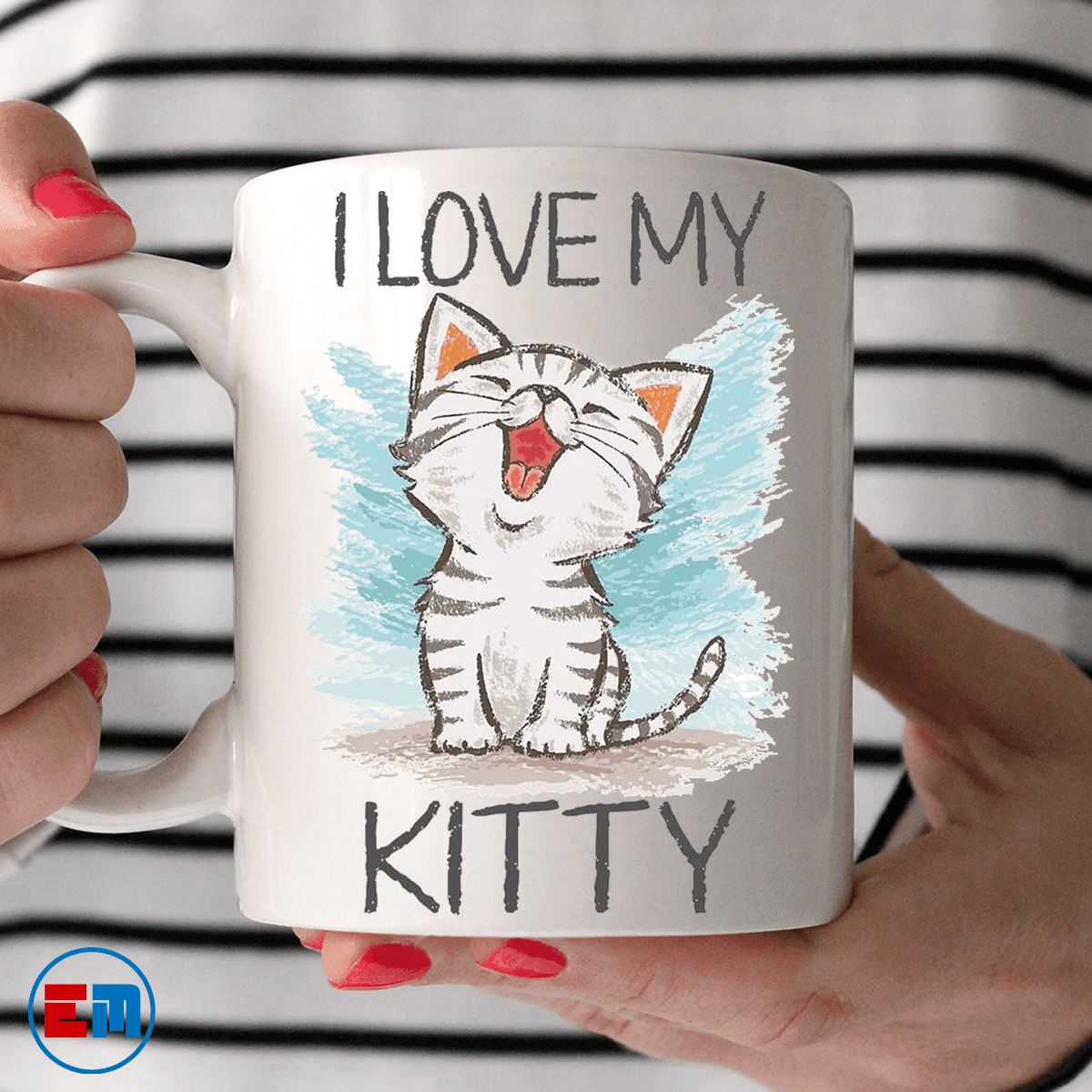 Cat Mug - I Love My Kitty Cat Mug - CatsForLife