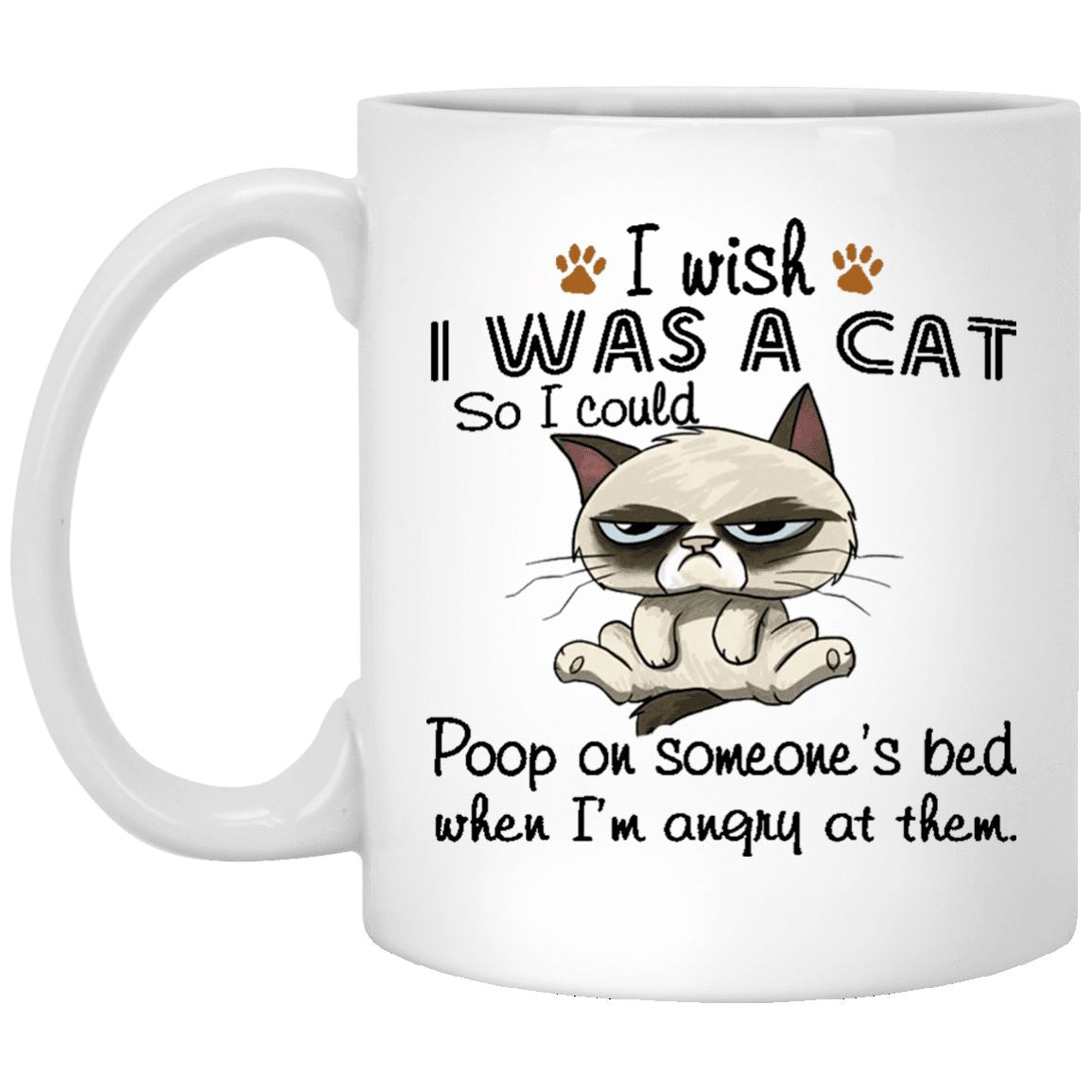 Cat Mug - I Wish I Was A Cat - CatsForLife