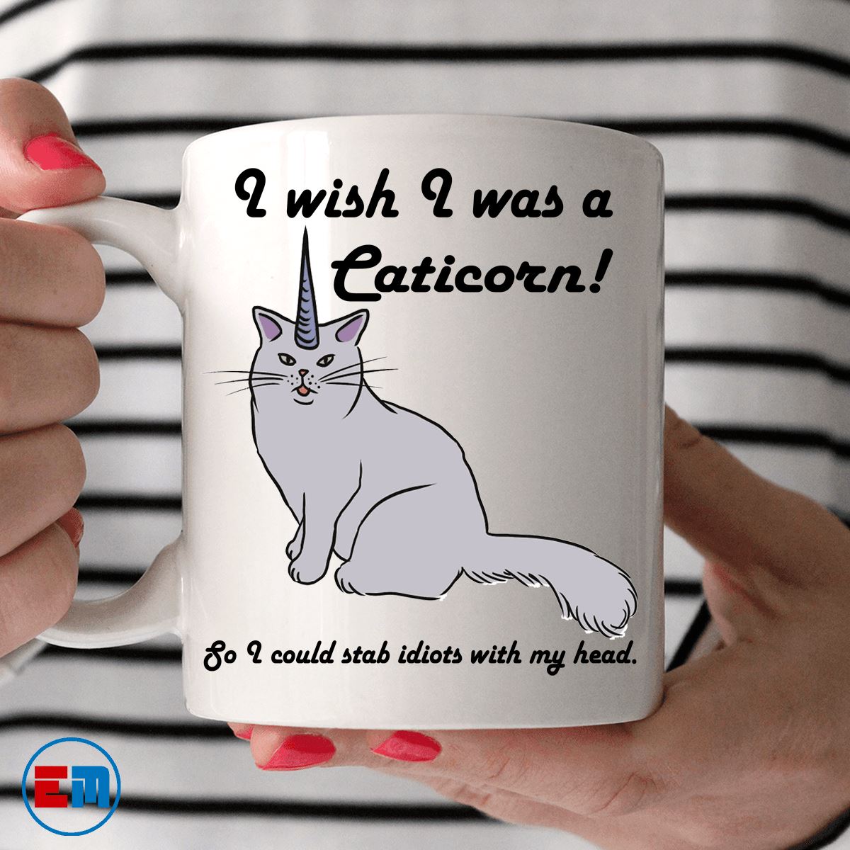 Cat Mug - I Wish I Was A Caticorn - CatsForLife