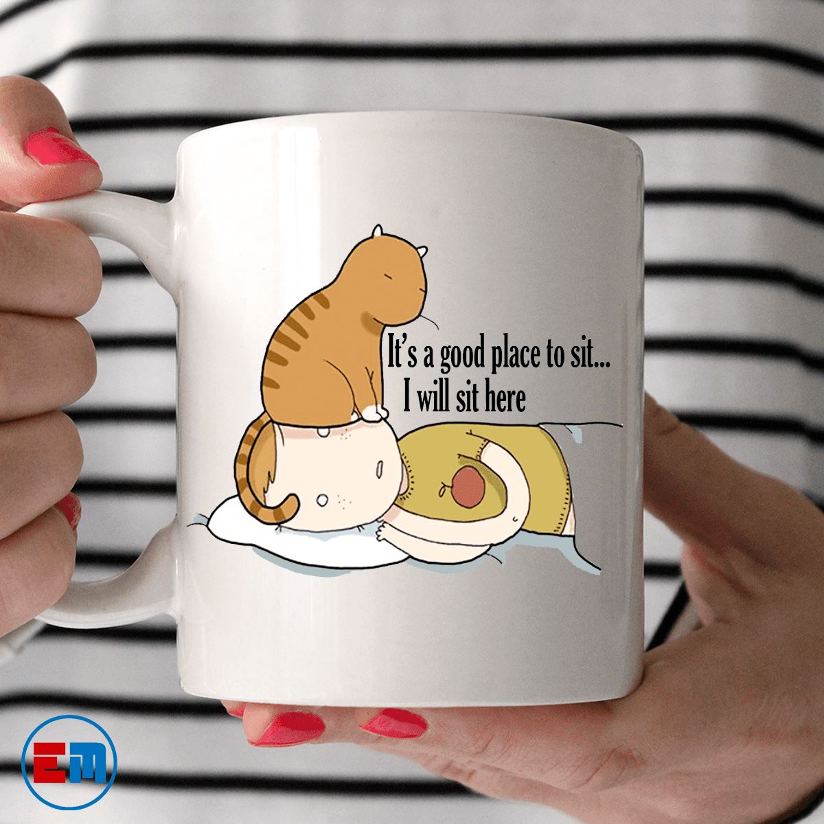 Cat Mug - It's A Good Place To Sit - CatsForLife