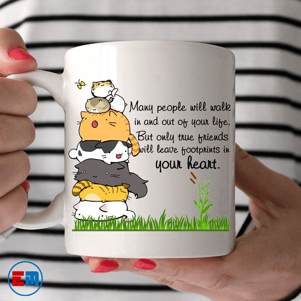 Cat Mug - Only True Friends - CatsForLife