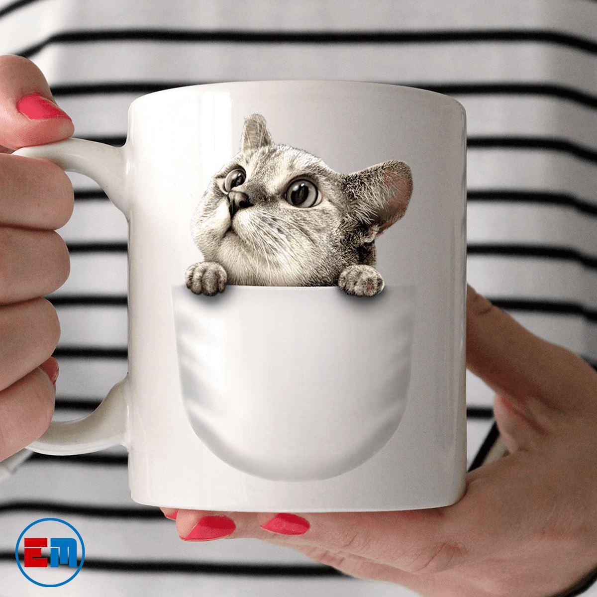 Cat Mug - Pocket Cat - CatsForLife