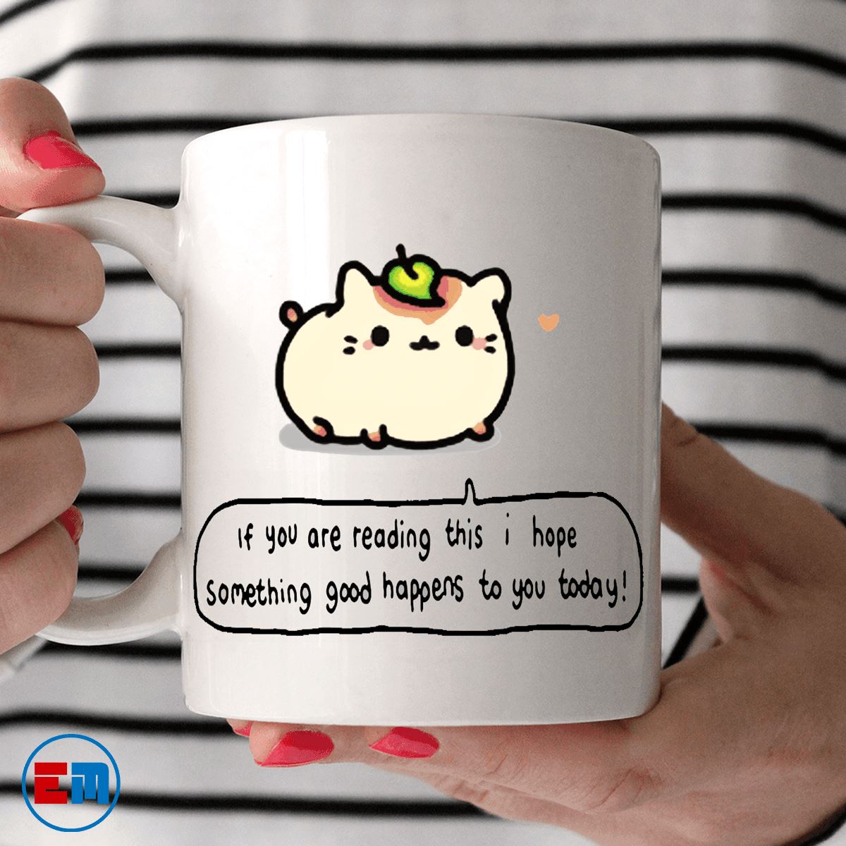Cat Mug - Something Good Happens To You - CatsForLife