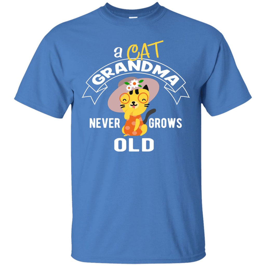Cat Shirt Cat Grandma Never Grows Old
