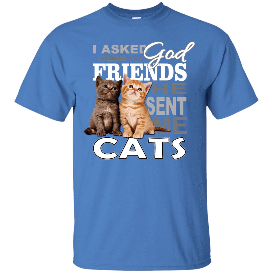 Cat Shirt - God Send Me Cats