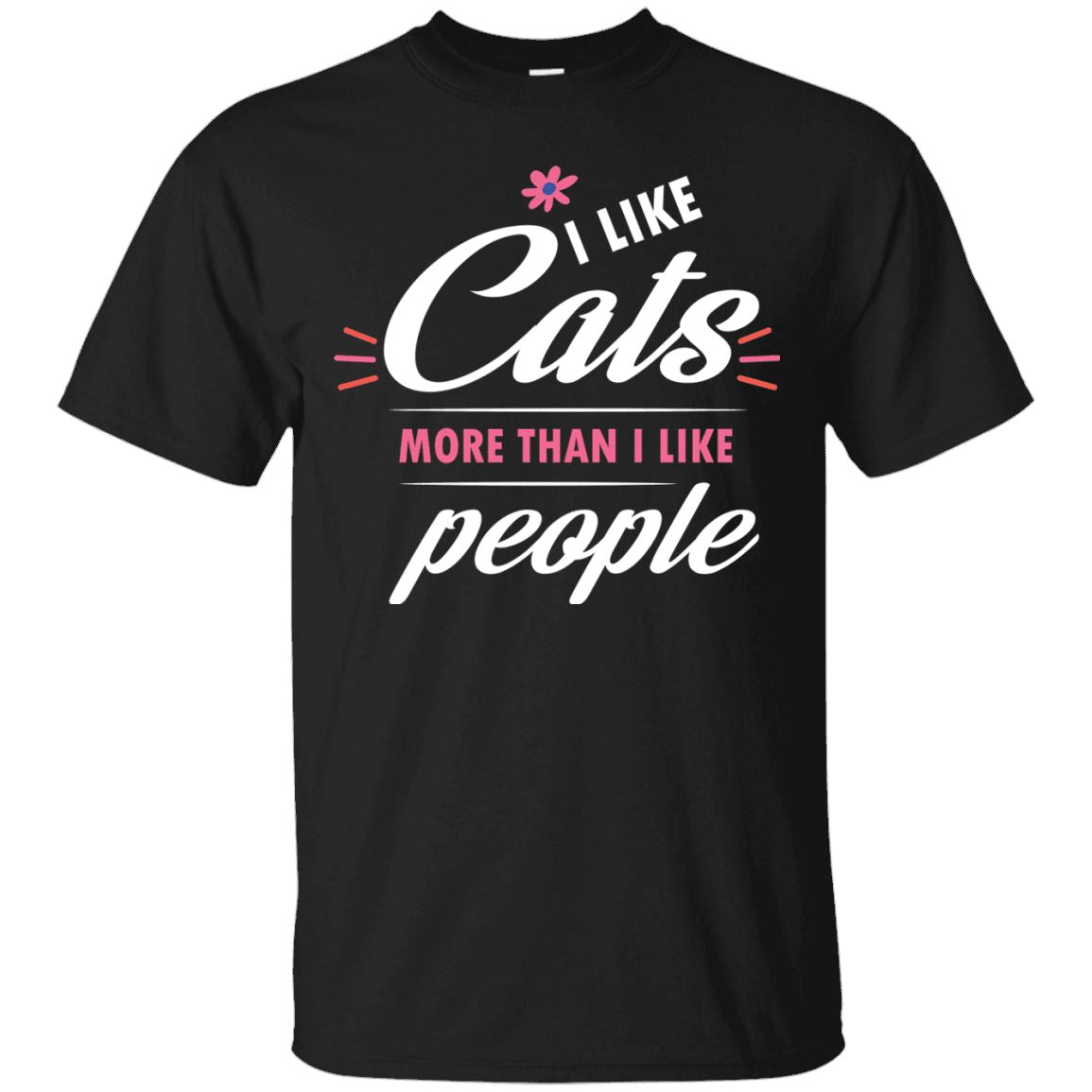 Cat Shirt - I Like Cats More Than People