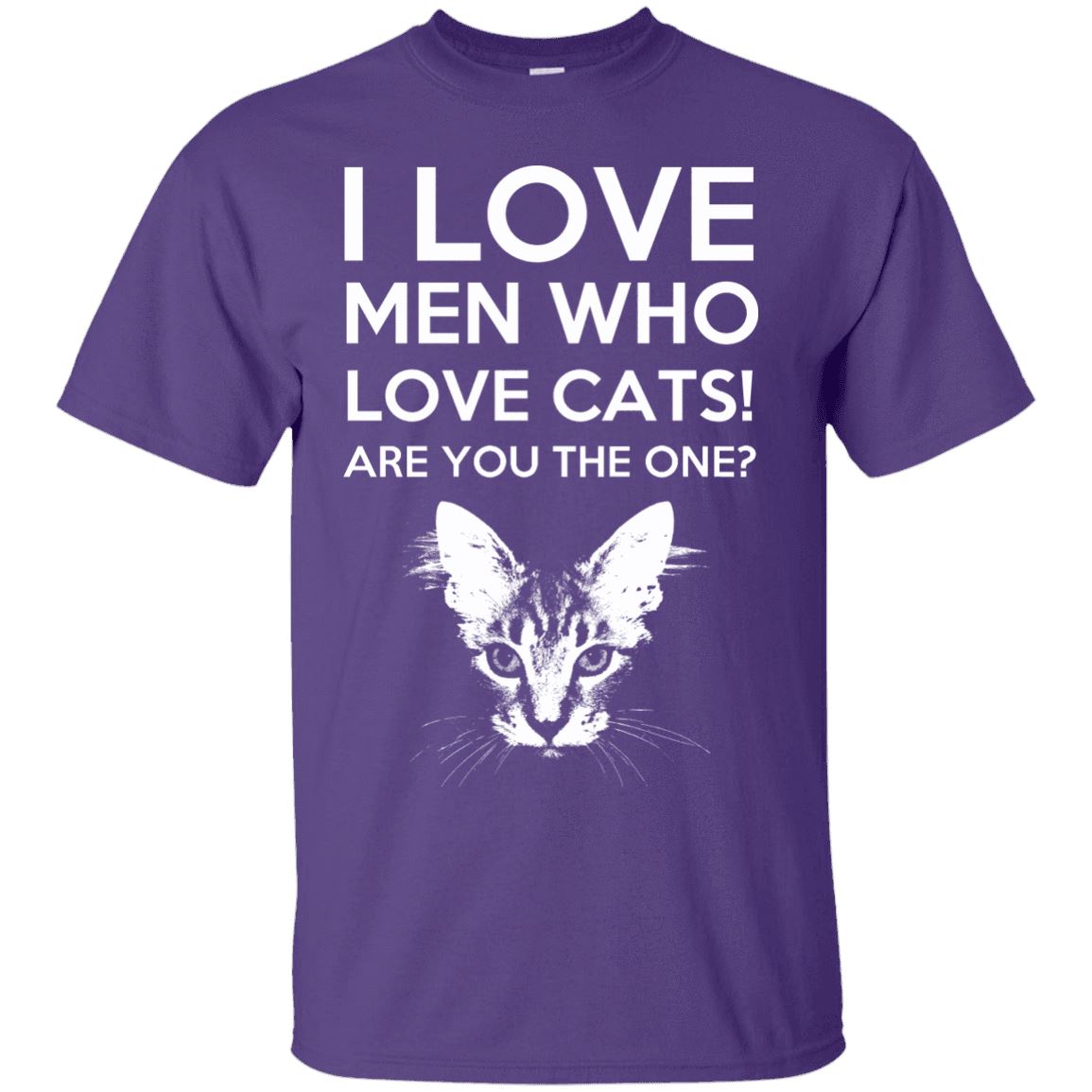Cat Tee - I Love Men Who Love Cats - CatsForLife
