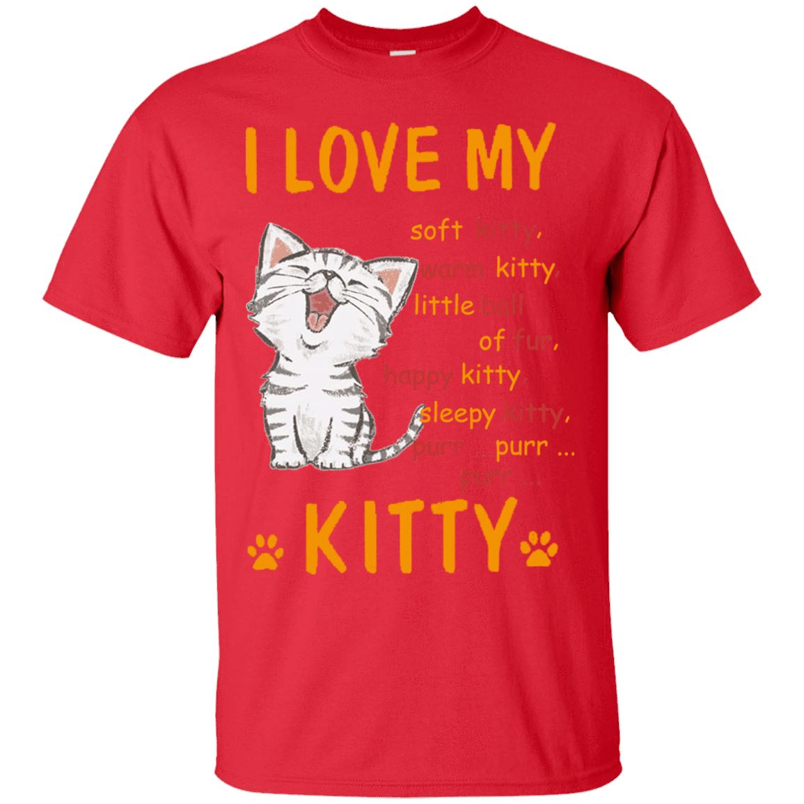Cat Tee - I Love My Kitty - CatsForLife