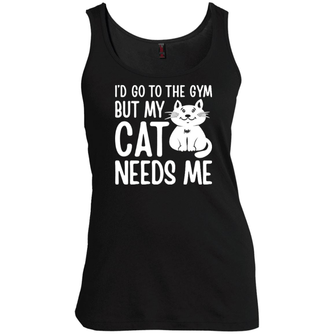 Cat Tee - I'd Go To The Gym But My Cat Needs Me - CatsForLife