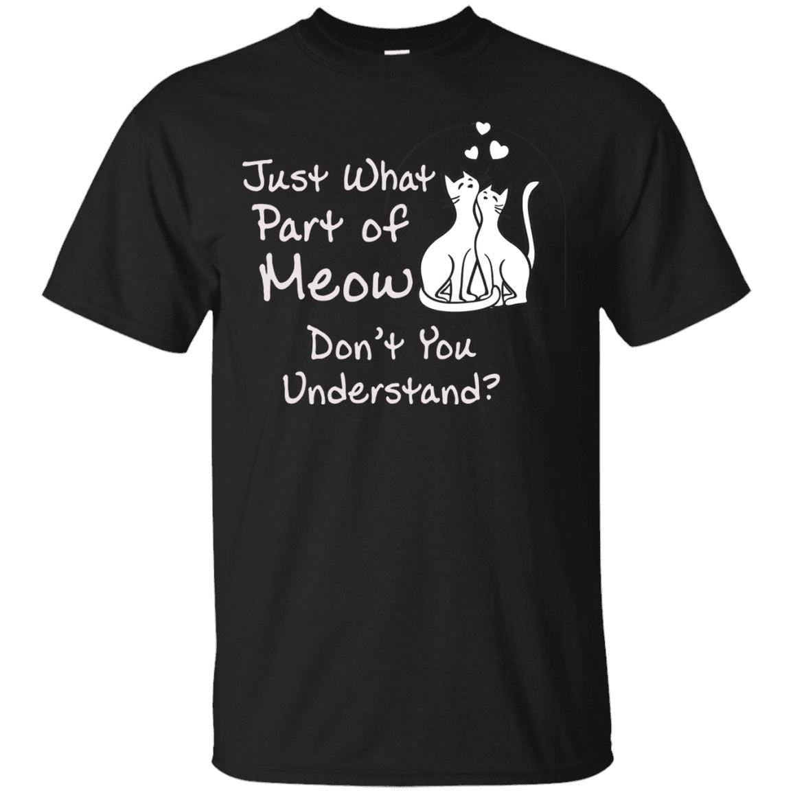 Cat Tee - Just Which Part Of Meow Don't You Understand? - CatsForLife