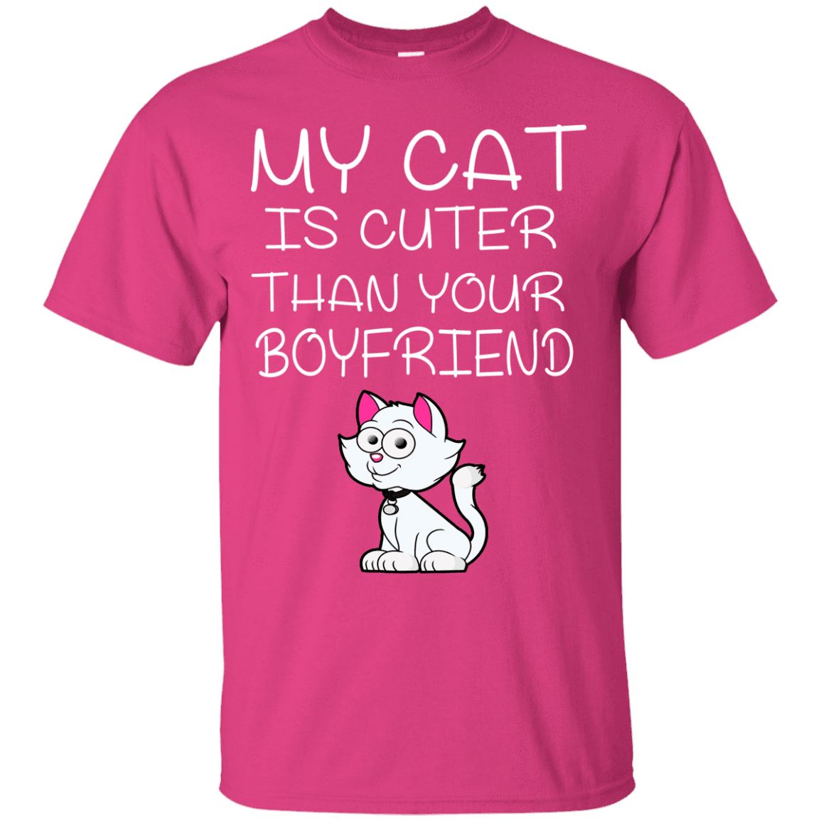 Cat Tee - My Cat Is Cuter Than Your Boyfriend - CatsForLife