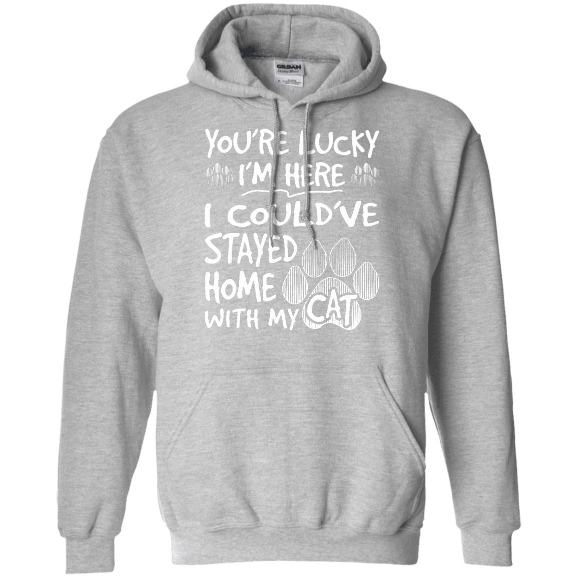 Cat Tee - You're Lucky I'm Here - CatsForLife