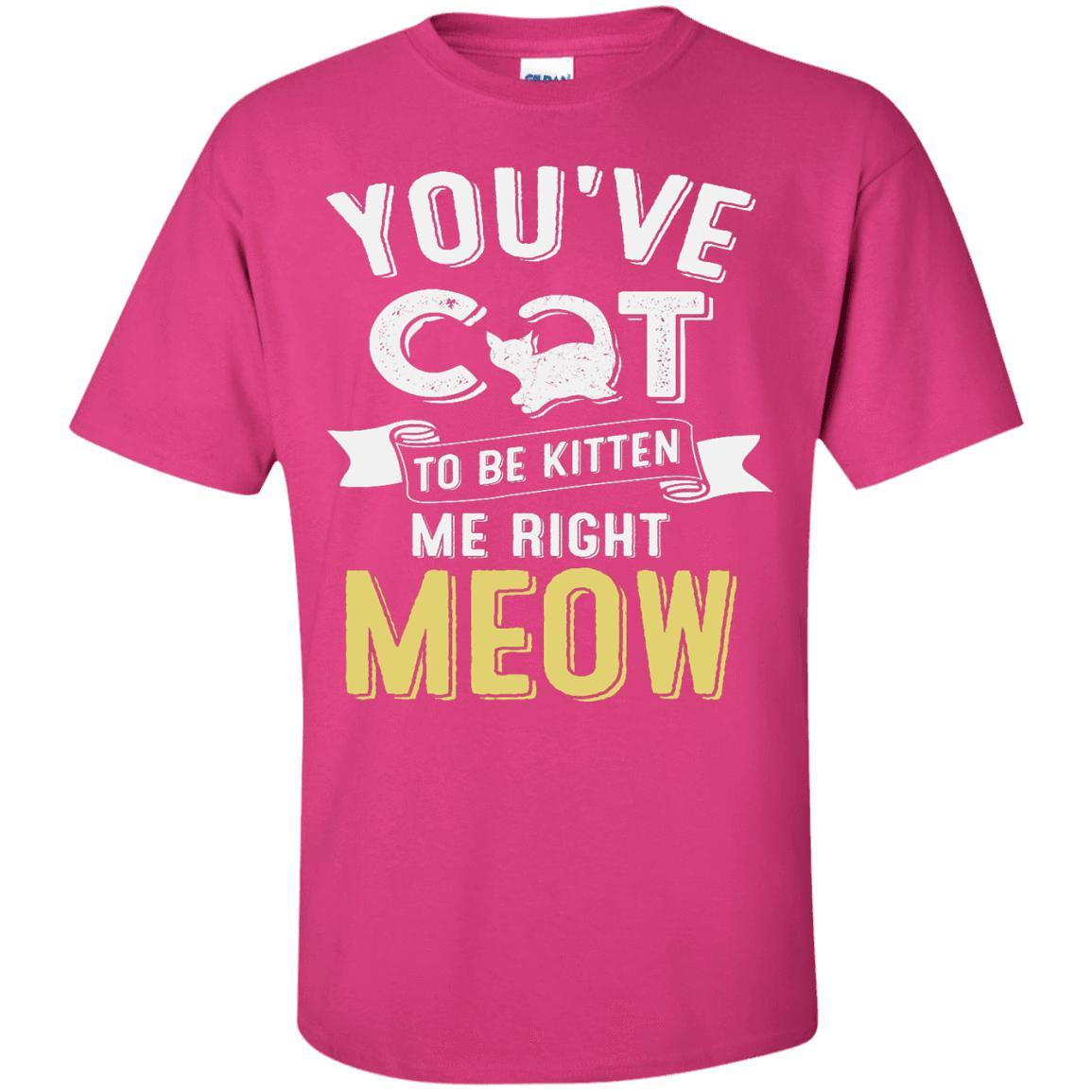 Cat Tee - You've Cat To Be Kitten Me Right Meow - CatsForLife