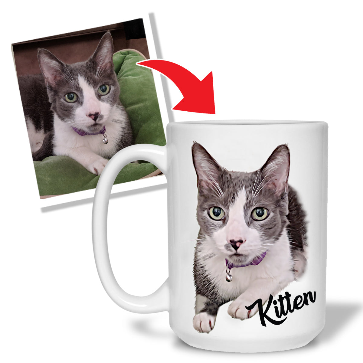 Personalized cat clearance mug