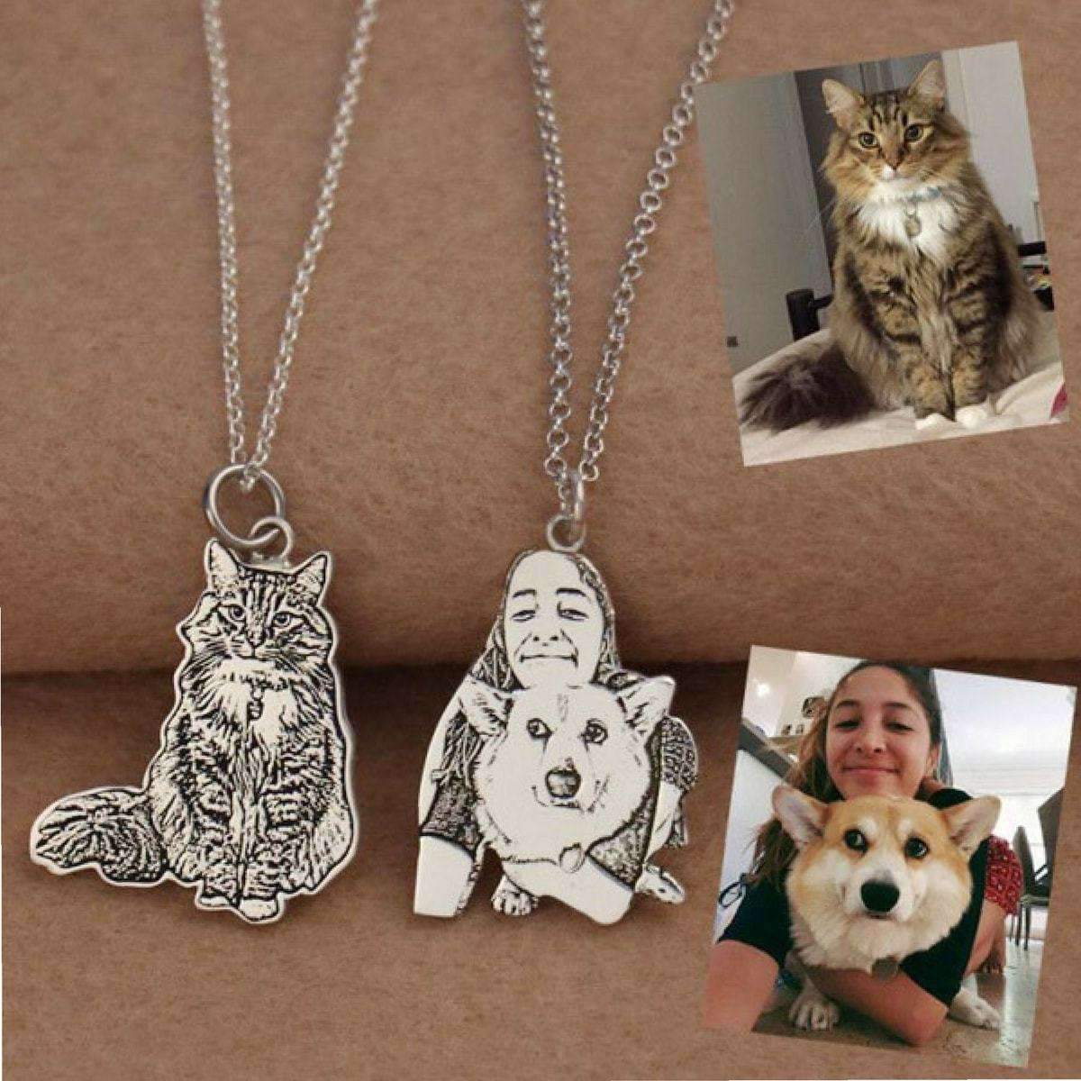 Handmade Personalized Hand Stamped Cat Necklace – Urban Metal Designs
